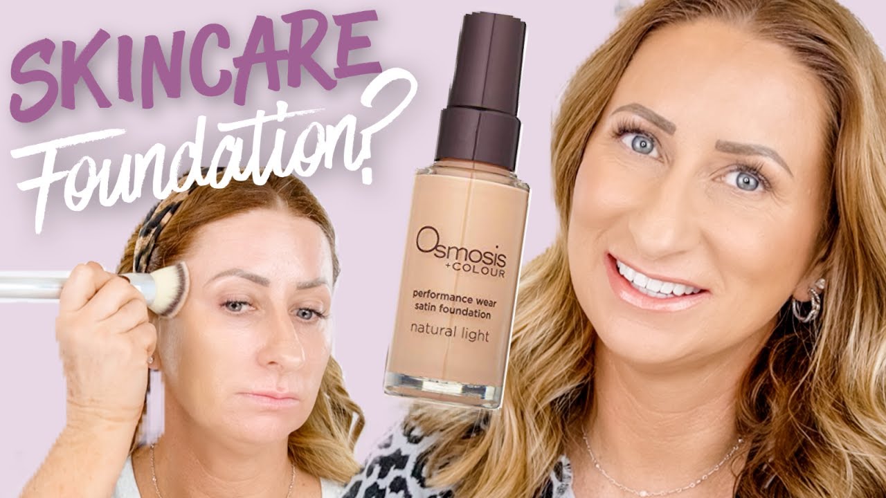 WEAR TEST Osmosis+Beauty Satin Foundation Over 40 (Combination Skin)