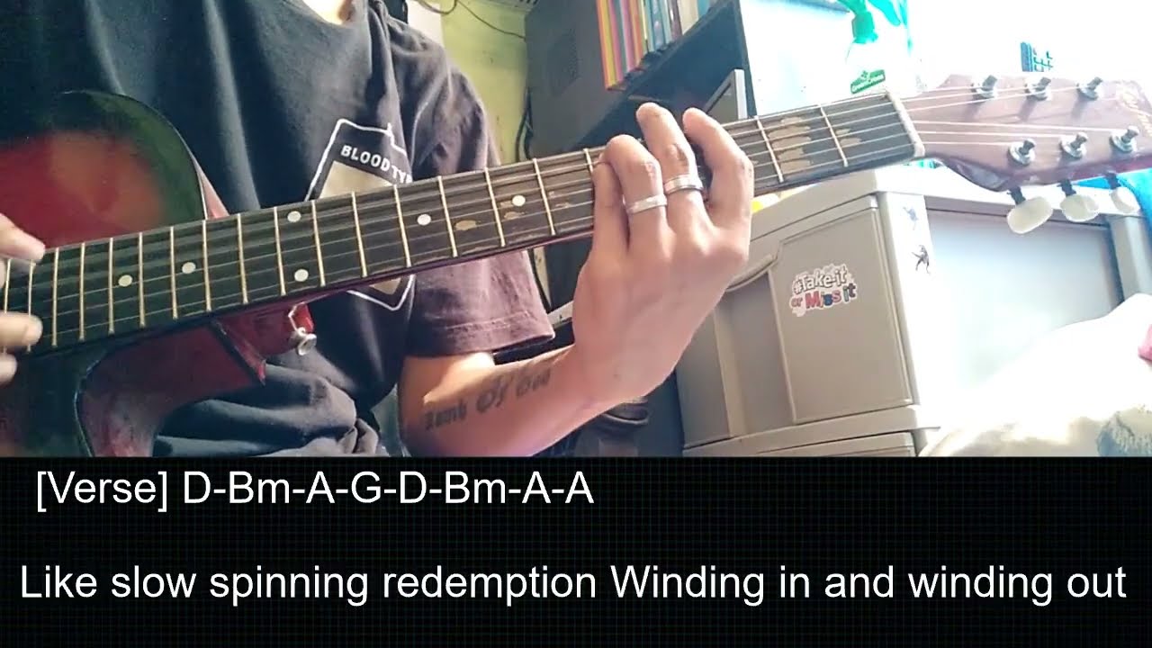 VINDICATED - DASHBOARD CONFESSIONAL - ACOUSTIC VERSION GUITAR TUTORIAL WITH LYRICS