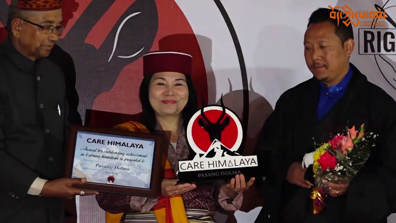 Tibetan Singer Pasang Dolma la Conferred Care Himalaya Award