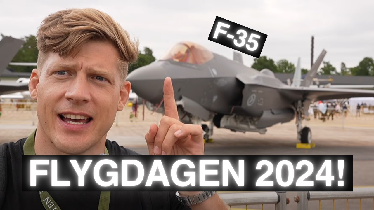 Besöker FLYGDAGEN 2024 - GRIPEN F-16 F-35 - Uppvisningspiloter!