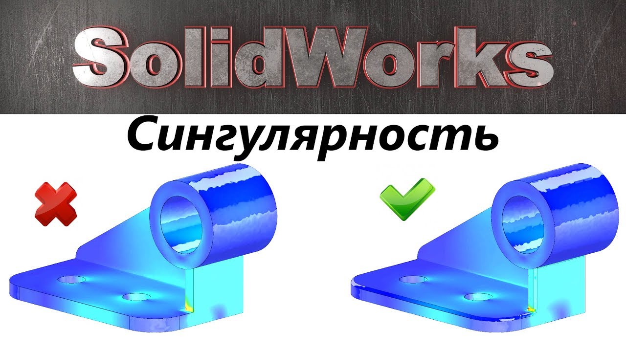 SolidWorks Simulation. Сингулярность. Это важно!☝ / SolidWorks