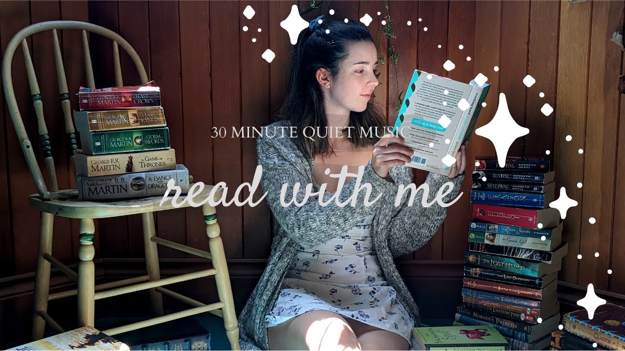 READ WITH ME - 30 minutes surrounded by books with gentle background music