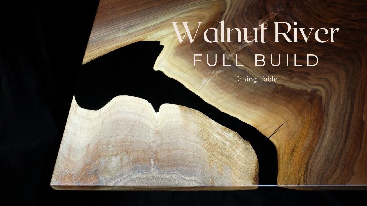 Walnut River Dining Table - Full Build Video