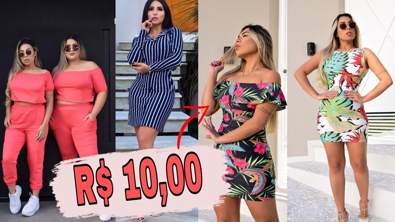 MODINHA FEMININA! VESTIDOS A R$10,00