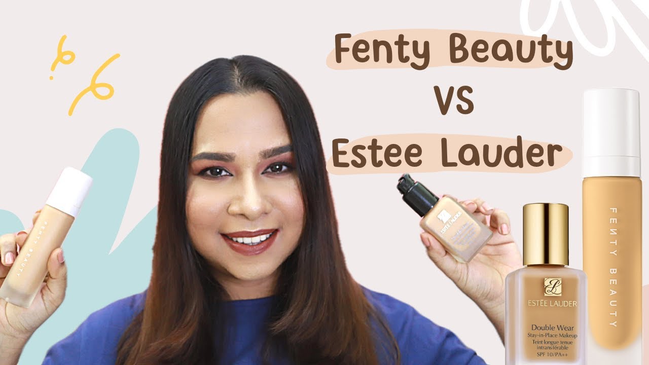 Fenty Beauty Foundation VS Estee Lauder Foundation | Which is better? | MAC NC40 Shade