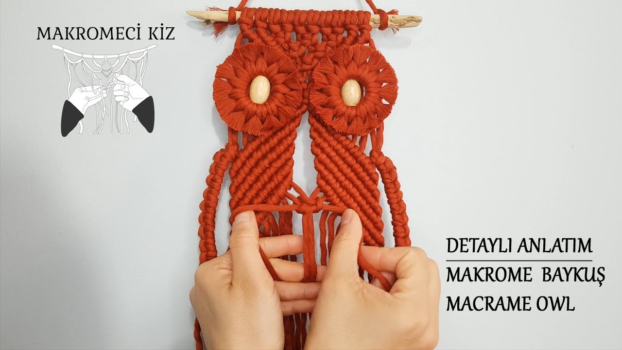 Büyük Makrome Baykuş Nasıl Yapılır ? / Owl Macrame