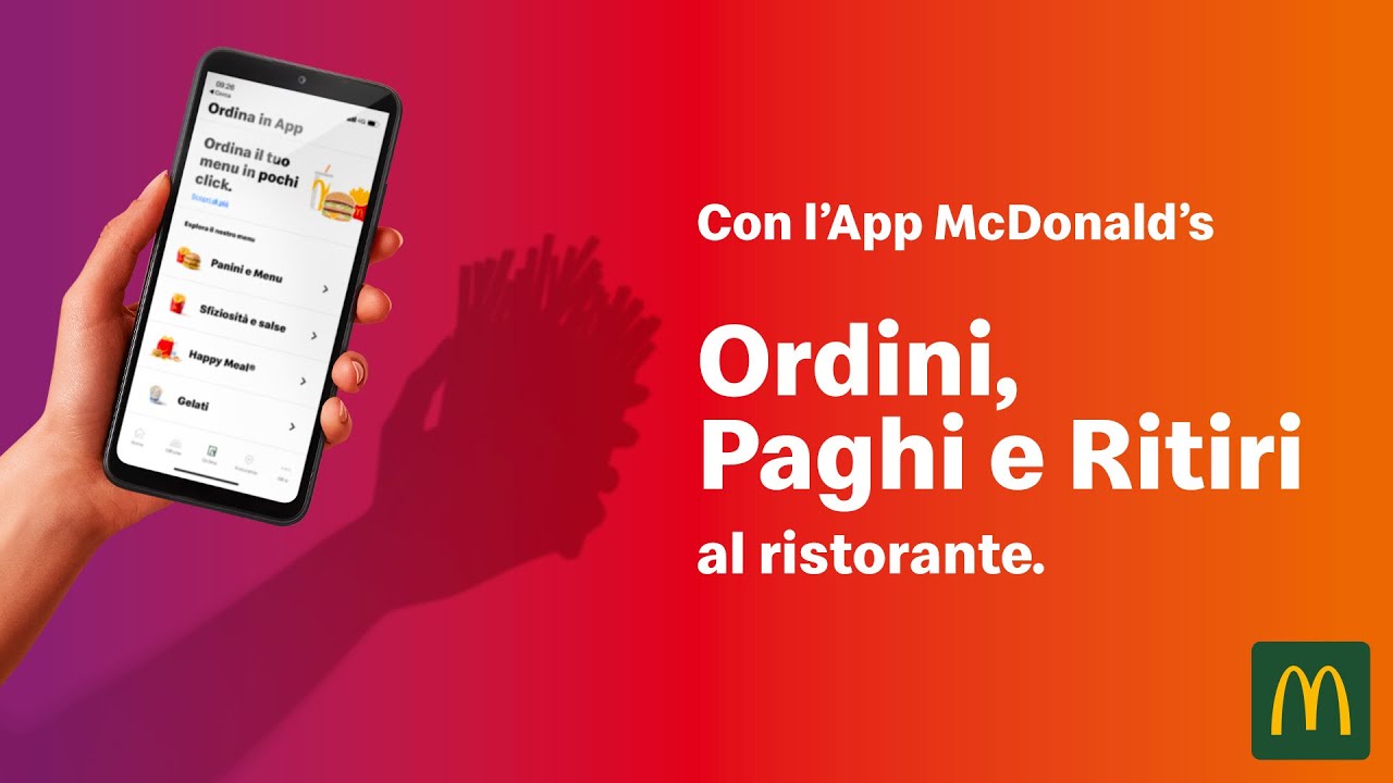Con l'App McDonald's il tuo ordine &egrave; a portata di mano.