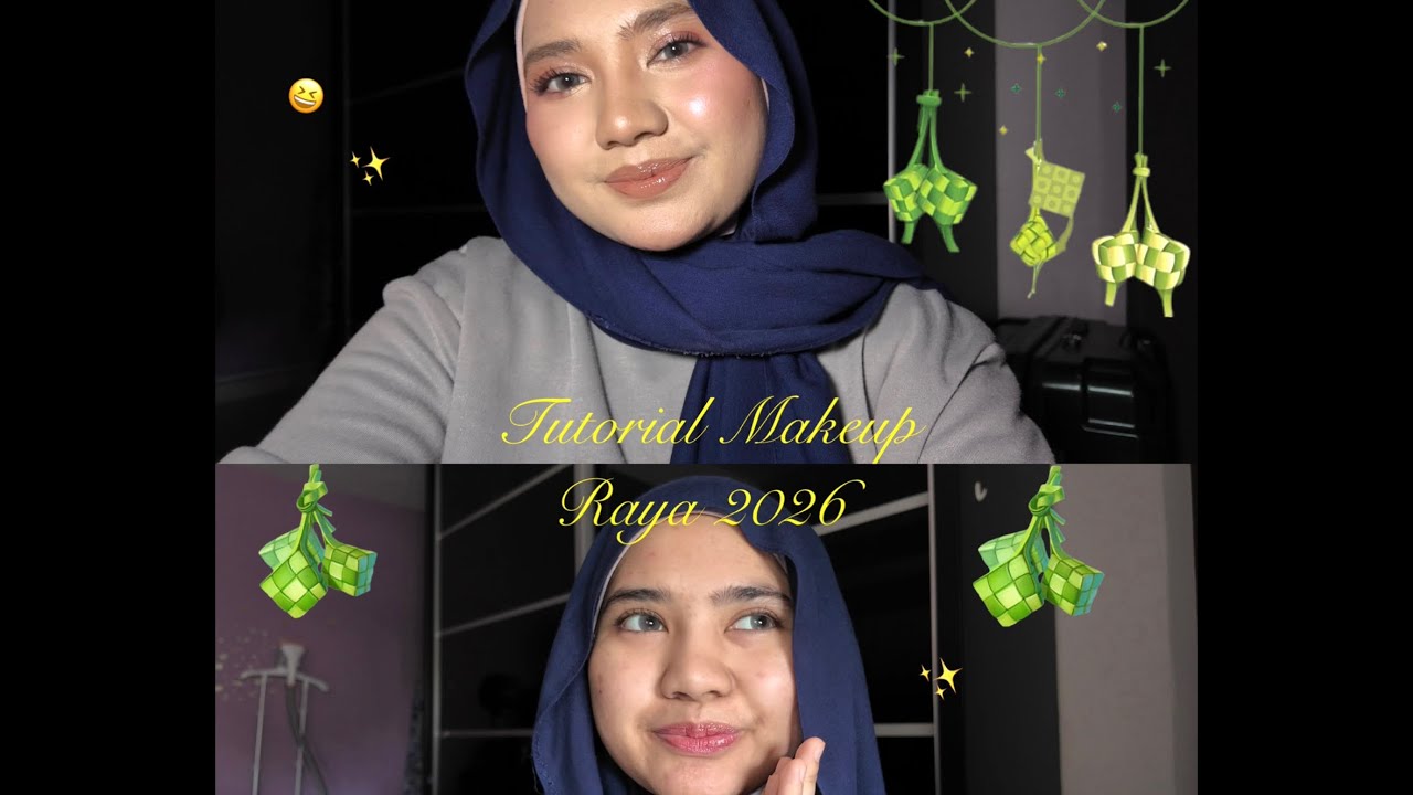 tutorial makeup raya 🌷✨🎆