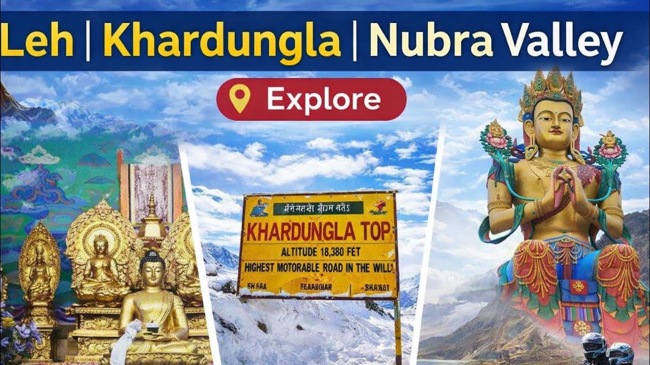 Leh Ladakh Travel Vlog 2026 | Khardungla Top | Nubra Valley Road Trip | Ultimate Ladakh Guide 🏔️