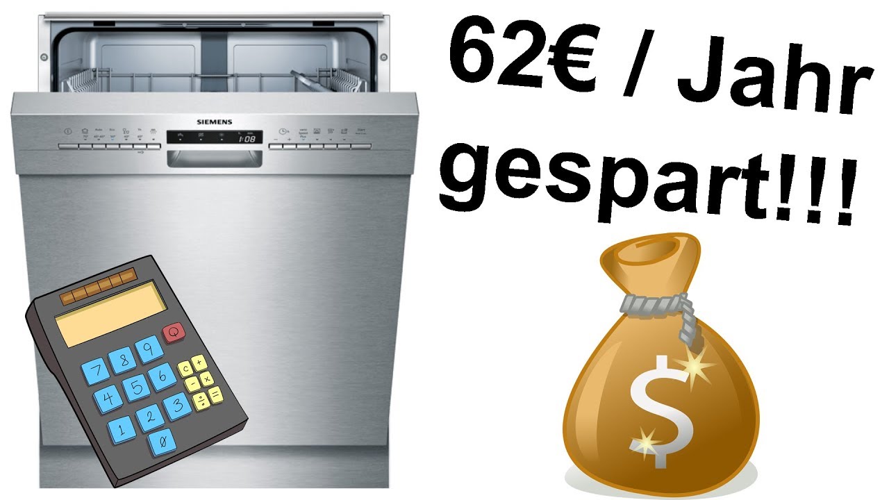 Geschirrsp&uuml;ler: Kosten f&uuml;r einen Sp&uuml;lgang (Tabs / Pulver & Wasser & Strom)