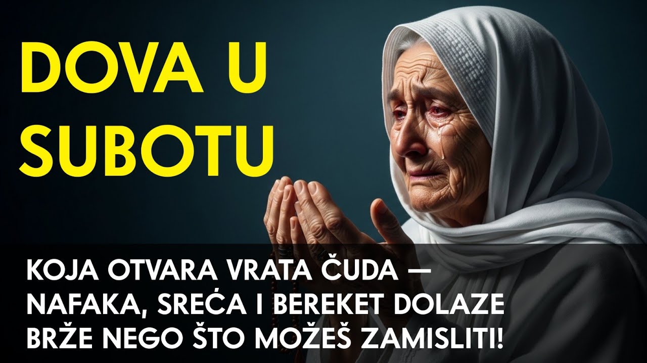 Dova u subotu koja otvara vrata čuda — nafaka, sreća i bereket dolaze brže nego što možeš zamisliti!