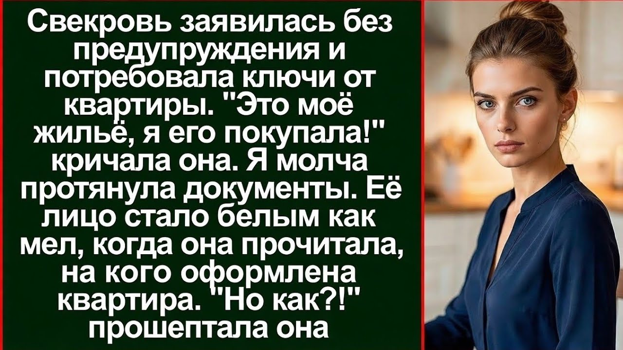 Выгоняла меня из дома, пока не увидела фамилию в документах. Лицо свекрови стало белым