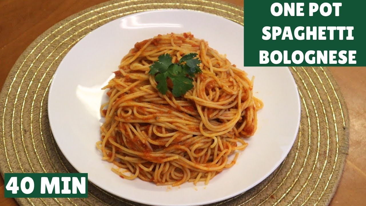 Easy One-Pot Spaghetti (Perfect for family!!)