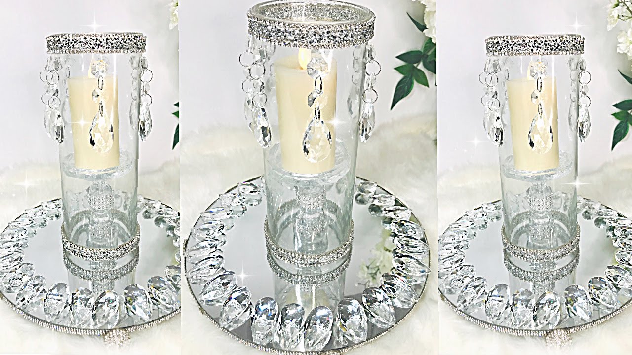 DIY Crystal Chandelier Candle Vase DIY Room Decor DIY Room Decorating Ideas