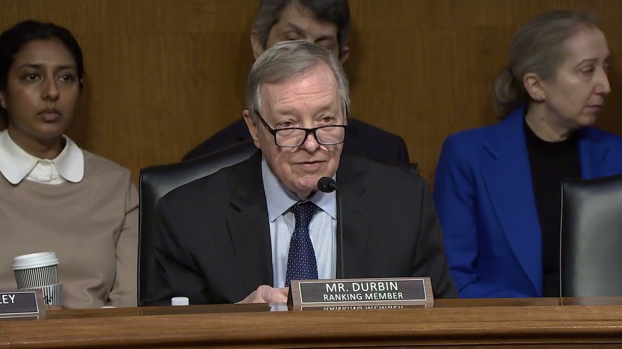 DURBIN DETAILS INHUMANE CONDITIONS, DEATHS AT ICE DETAINMENT FACILITIES