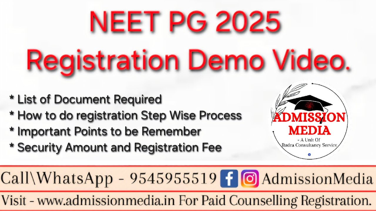 NEET PG 2025 AIQ Registration Demo Video | Category Change | Enrollment No | How to Do Registration
