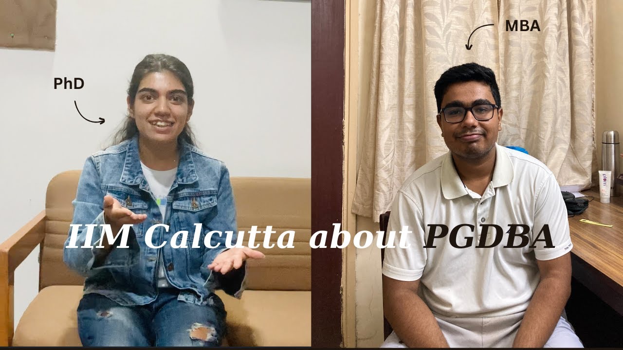 IIM Calcutta Students about PGDBA ft. @ArindamRoychoudhury