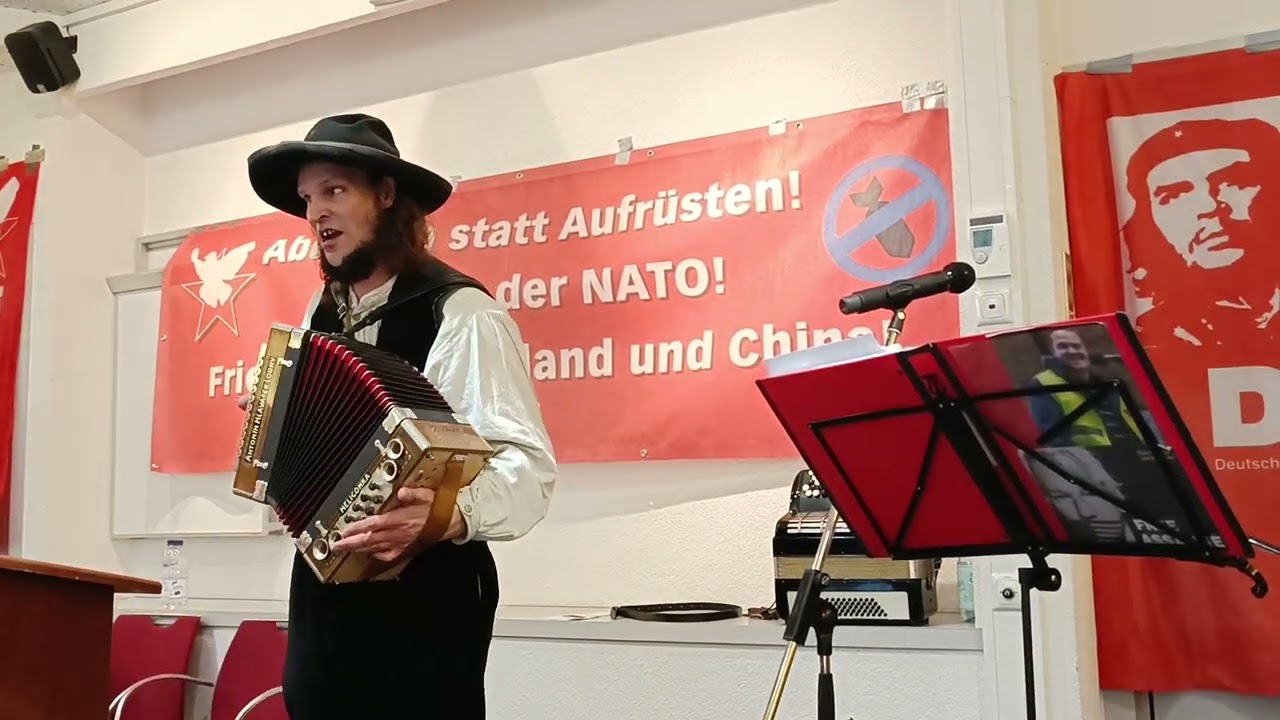 Am Grunde der Moldau - Bertolt Brecht - Hanns Eisler 1944 - Vormaifeier DKP Gießen 2024 Harmonika