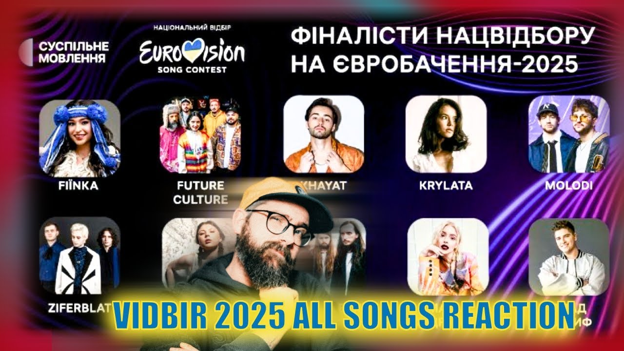 Ukraine Eurovision Reaction to ALL SONGS of VIDBIR 2025 | Eurovision 2025 Ukraine