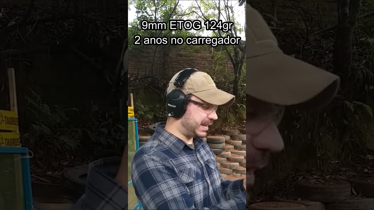 TESTANDO MUNI&Ccedil;&Otilde;ES 9mm ETOG 124gr COM 2 ANOS NO CARREGADOR #shorts