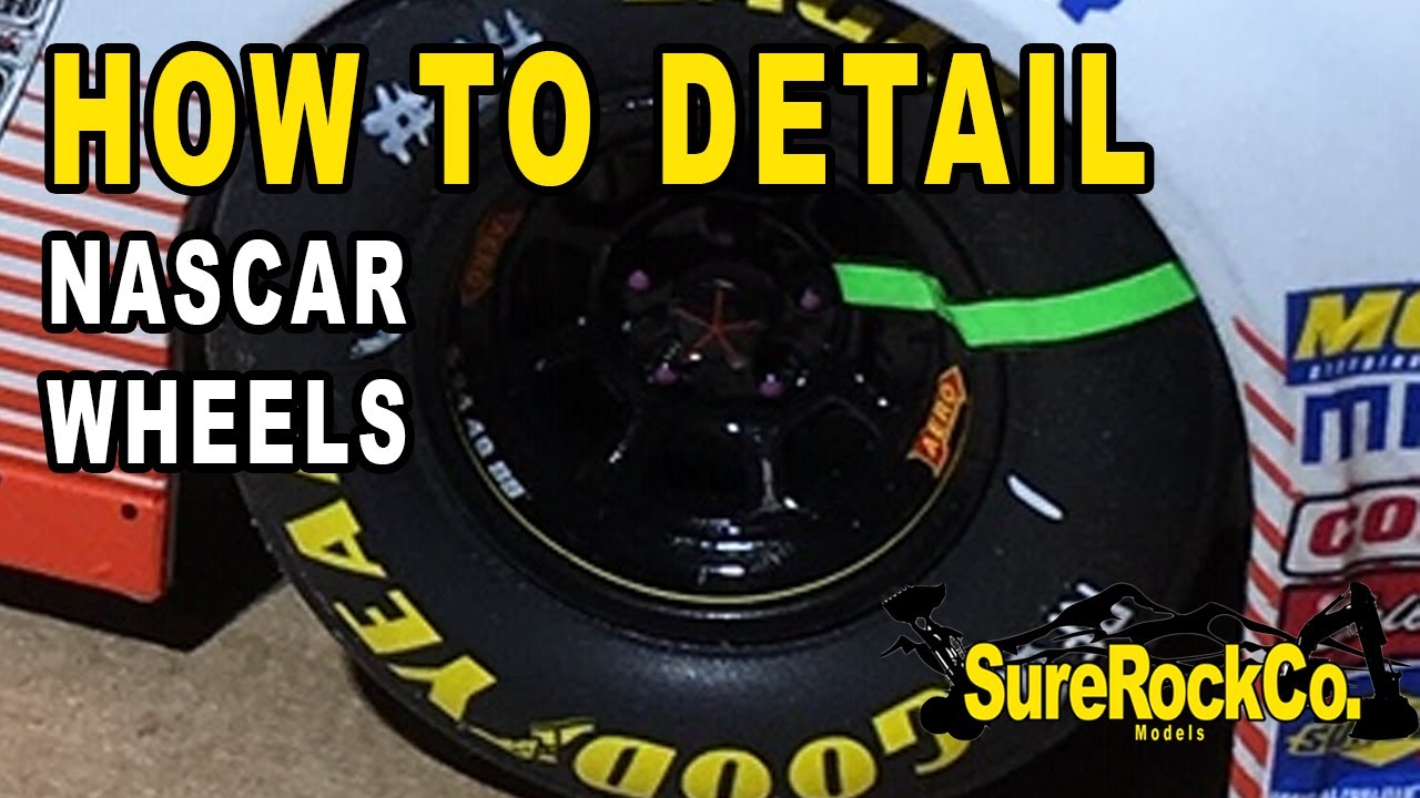 Quick how to DETAIL NASCAR wheels 1:24