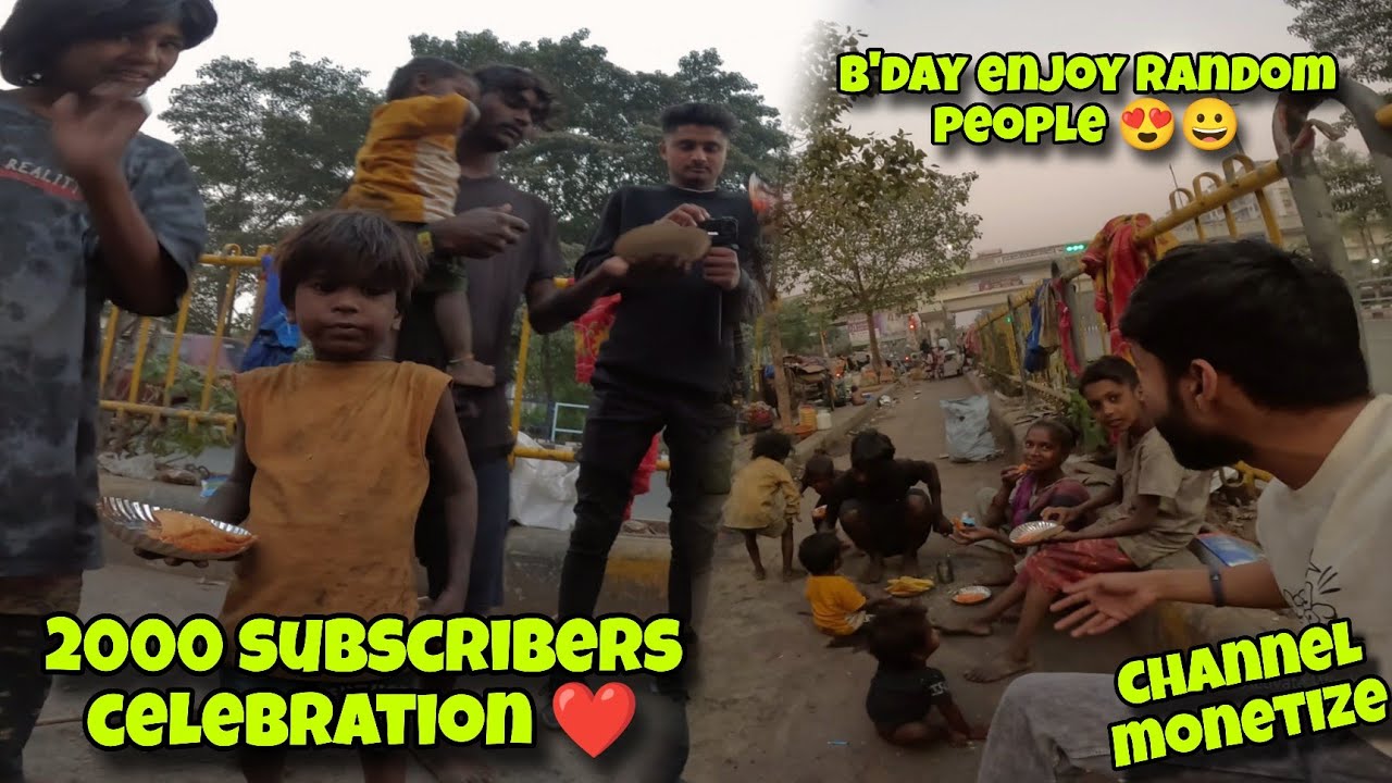 2000 subscribers and channel monetize celebration 😍😀|| Enjoy with randam helpfull people's ❤️#surat 