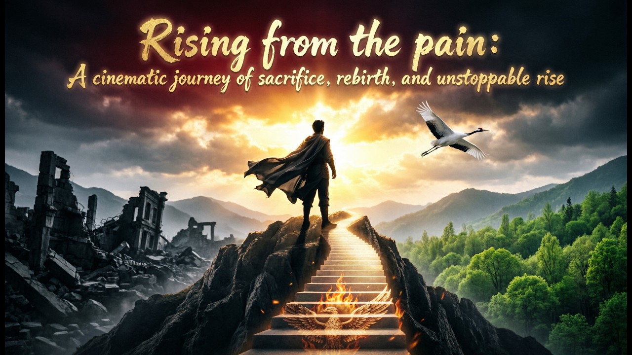 Rising from the pain: A cinematic journey of sacrifice, rebirth, and unstoppable rise.