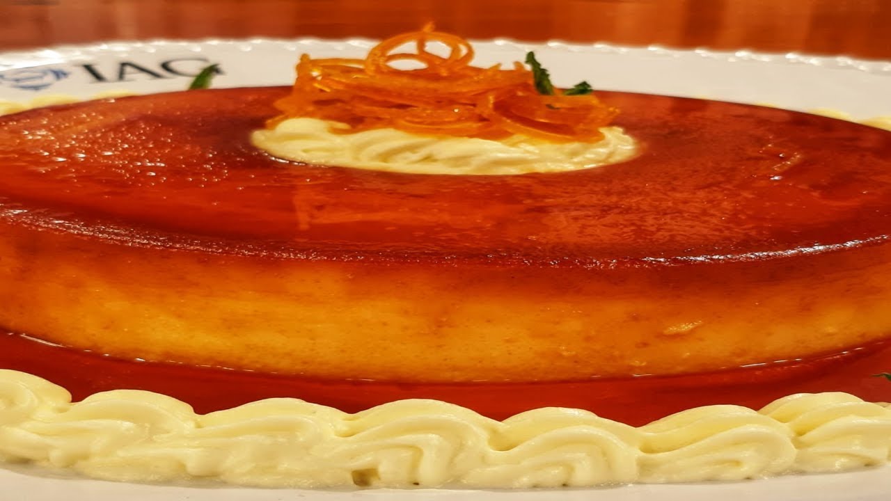 Receta dulce: Flan de naranja