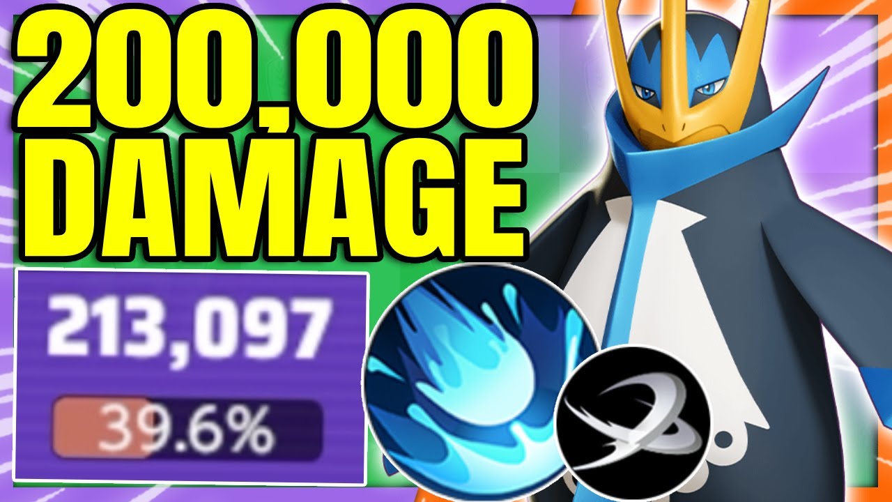 Over 200,000+ Damage with this One Shot HYDRO CANNON EMPOLEON BUILD | Pokemon Unite