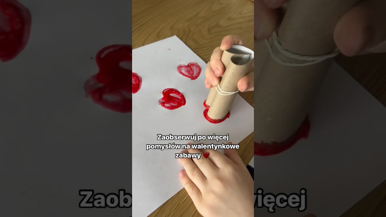 Zabawa na walentynki &hearts;️ DIY dla dzieci &bull; pomysł na zabawę &bull; nauka przez zabawę