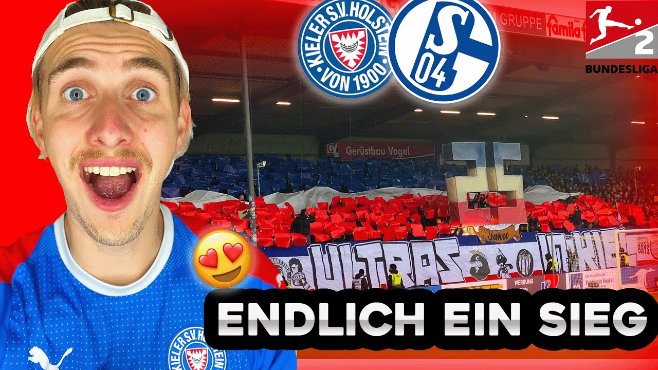 ECKEN-VOLLEY ins GLÜCK😍 HOLSTEIN KIEL - SCHALKE 04 STADIONVLOG 🔥 | Hammer CHOREO💥💙🤍❤️