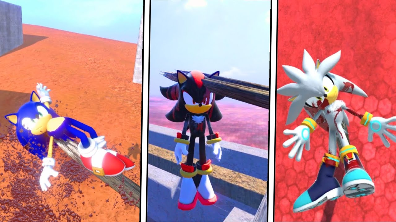 Sonic & Silver & Shadow NPC Ragdoll Physics Compilation #150 | Overgrowth