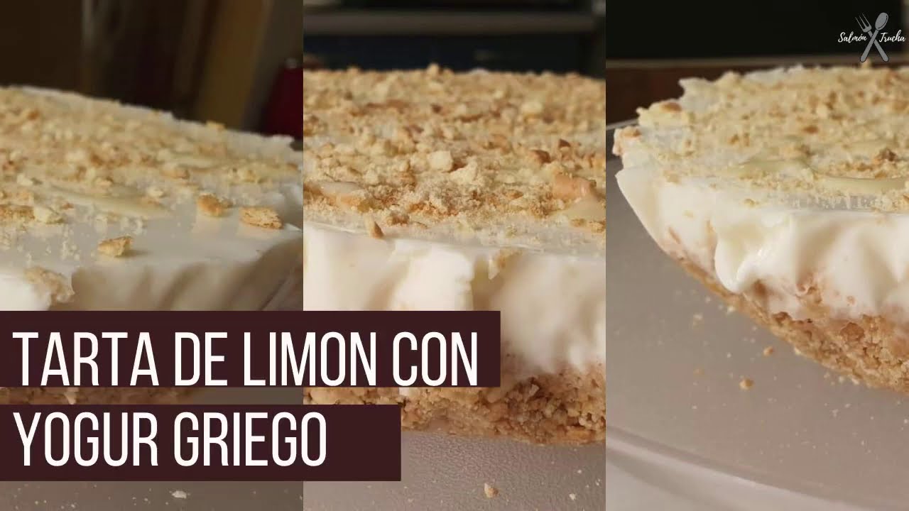 TARTA DE LIMÓN CON YOGUR GRIEGO