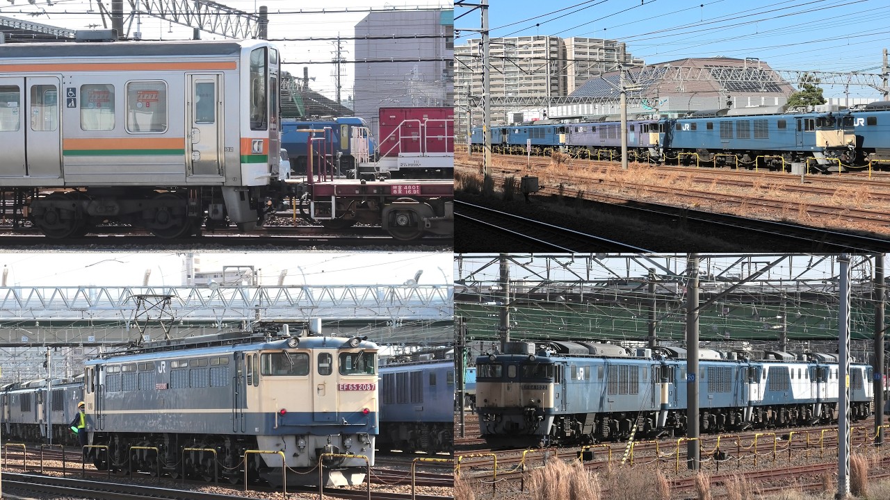 【EF64、EF65、213系】国鉄機がいっぱい愛知機関区【2026,3,17】