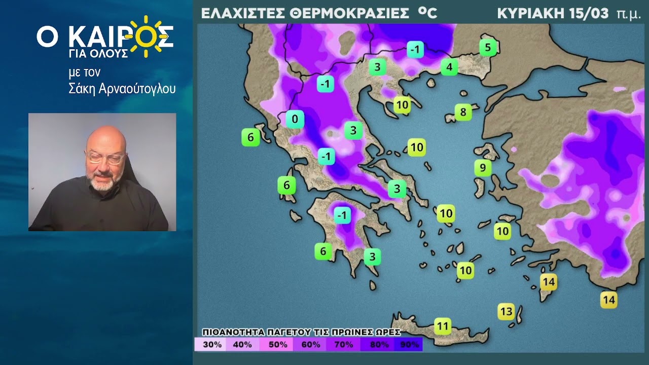 Ο ΚΑΙΡΟΣ ΕΩΣ ΚΑΙ ΤΑ ΤΕΛΗ ΤΗΣ ΕΠΟΜΕΝΗΣ ΕΒΔΟΜΑΔΑΣ