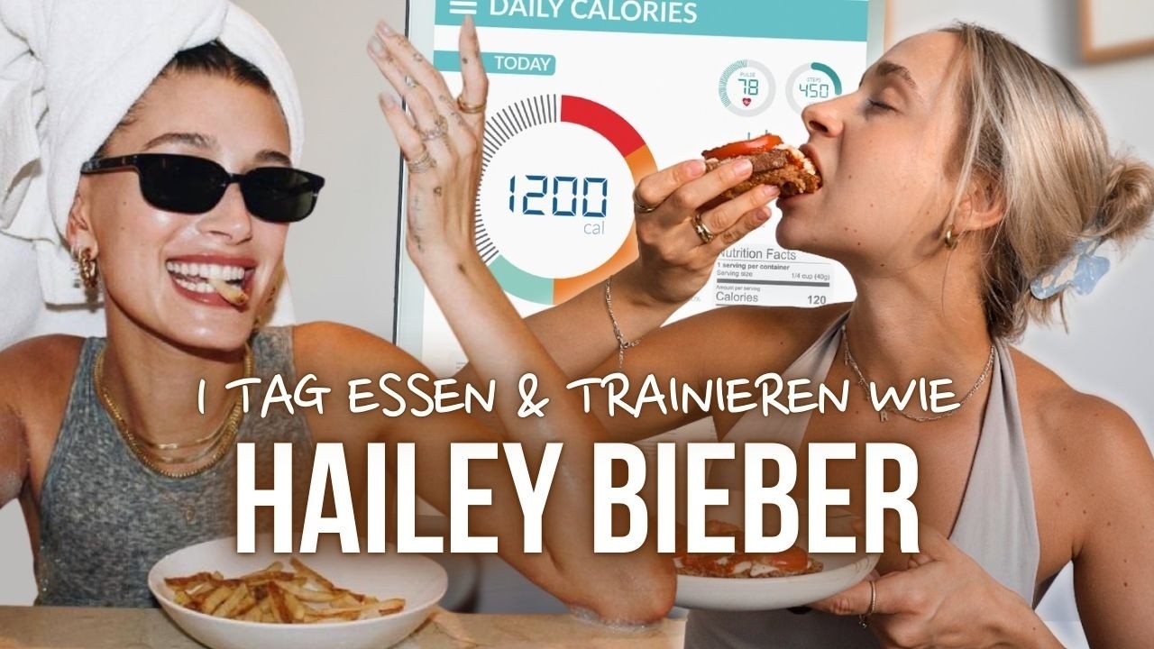 Ein Tag essen wie HAILEY BIEBER (mit KALORIEN!) - Pizza Toast und Chicken Wings !? // annrahel