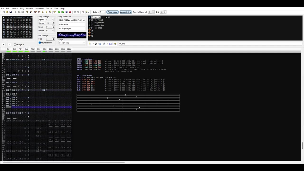 The Phantom Thief Chiyoko Kubozono never makes a mistake | Dn FamiTracker | 2A03 + VRC7 