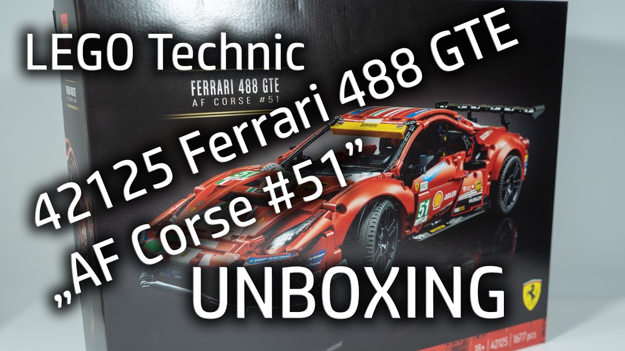 LEGO Technic 42125 Ferrari 488 GTE &bdquo;AF Corse #51&rdquo; | UNBOXING