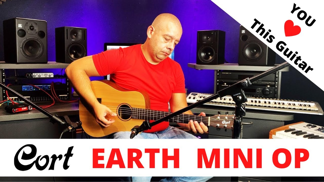 The Best Small Acoustic Guitar - Cort Earth Mini OP + LEWITT LCT 040 Match Stereo Pair