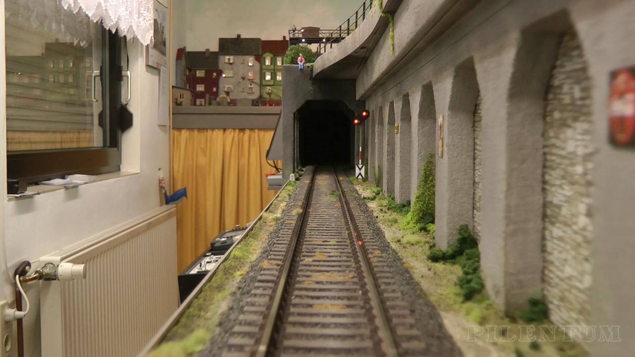 Model Railroad Display from Germany with Marklin and Kiss and KM1 steam trains