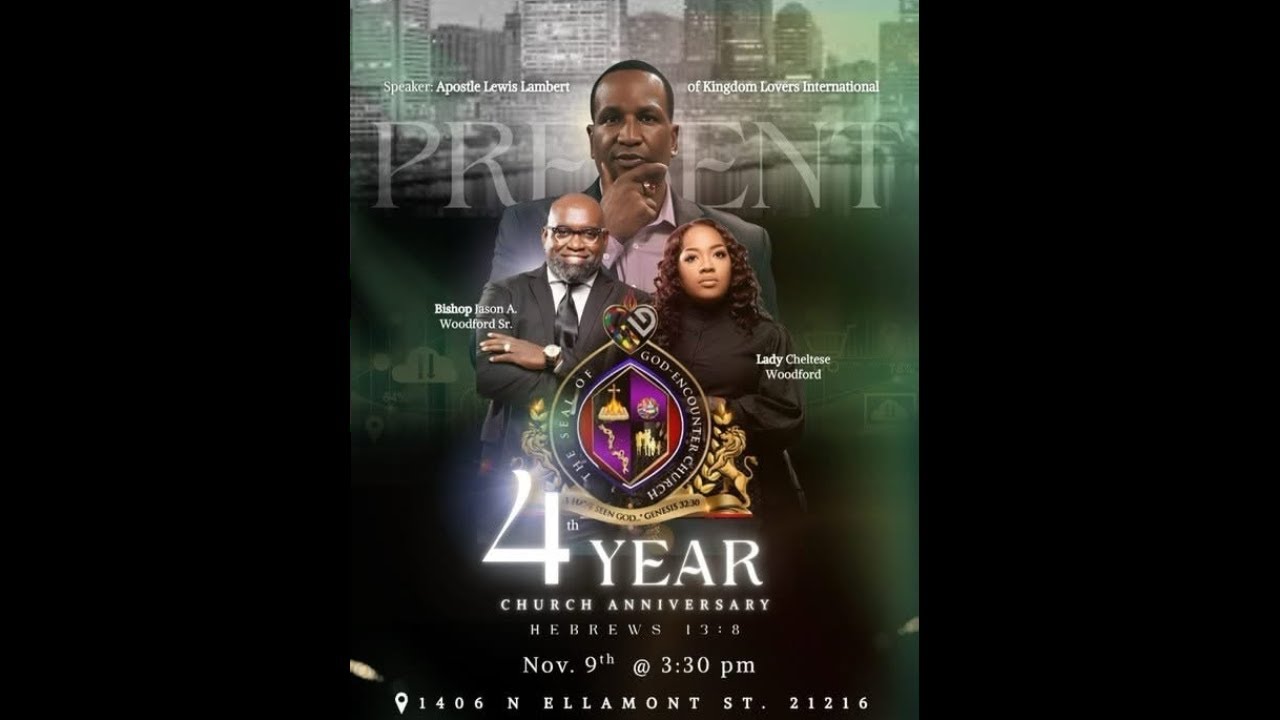 GEC| 4th Church Anniversary w/Apostle Lewis Lambert| Nov 9th