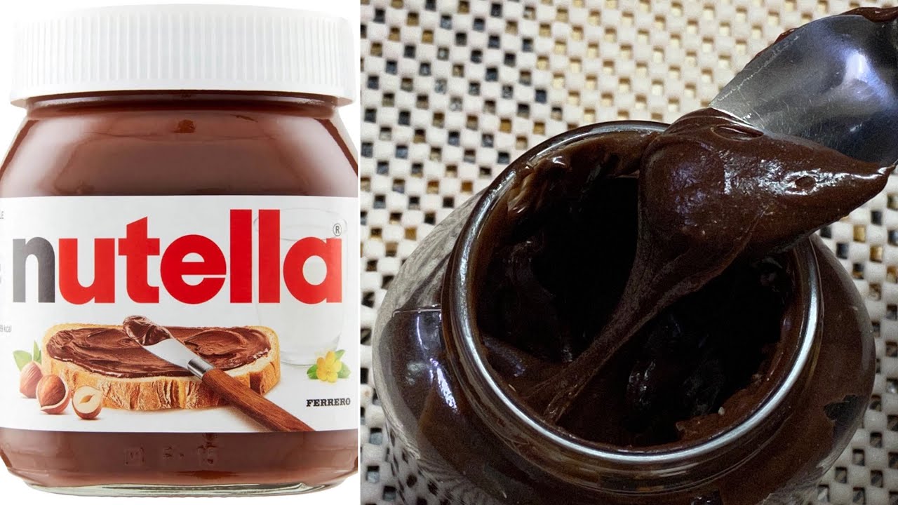 النوتيلا الصحيه بالبندق طعم وقوام مظبوط 👍👍
