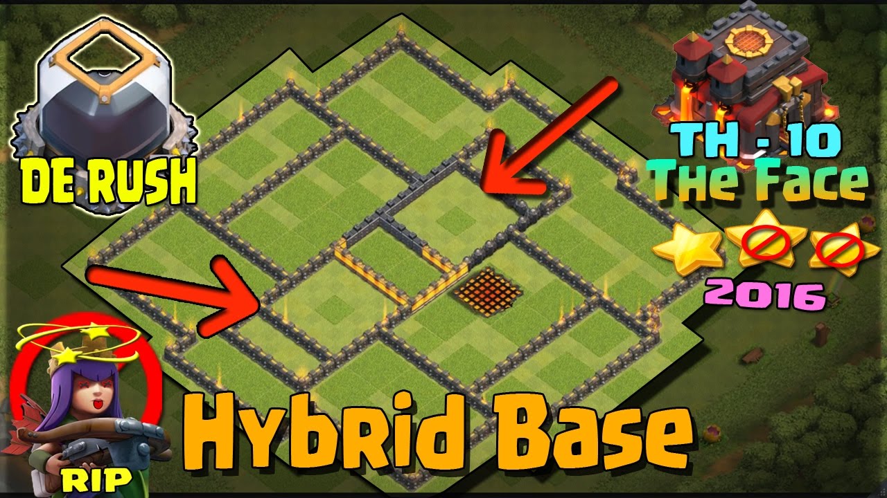 Clash of Clans - NEW TH10 Hybrid Base w/ NEW BOMB TOWER - Town Hall 10 Farming Base 2016- Tested!