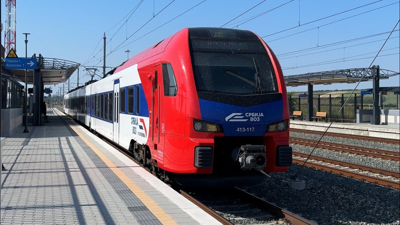 AWESOME NEW STADLER FLIRT TRAINS! High Speed Journey from Petrovaradin to Nova Pazova in Serbia!