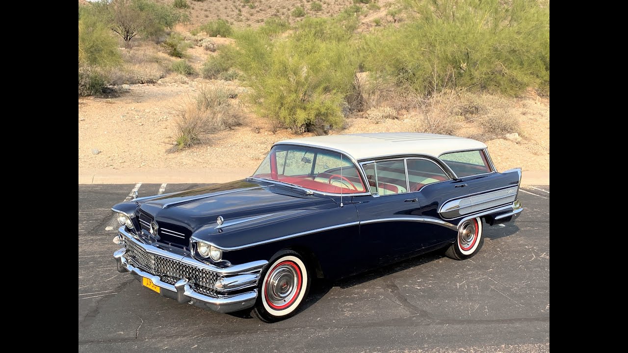1958 Buick Century Caballero Estate Wagon, 22k Miles, Three Owner CA Car, Concours Restoration!