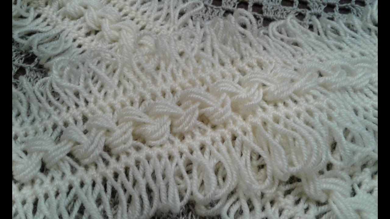 Вязание на вилке. Снуд. Часть 2 // Women's hats knitting // Сrochet scarf