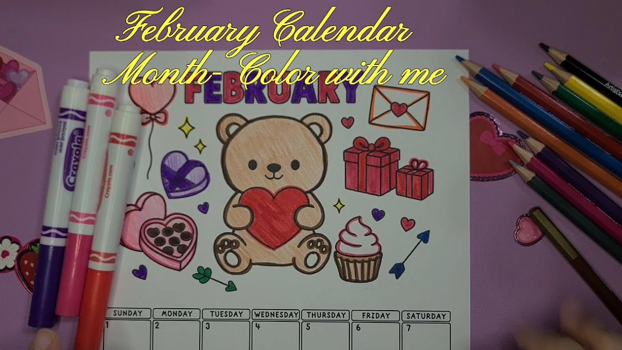 February Monthly Color- Color With Me