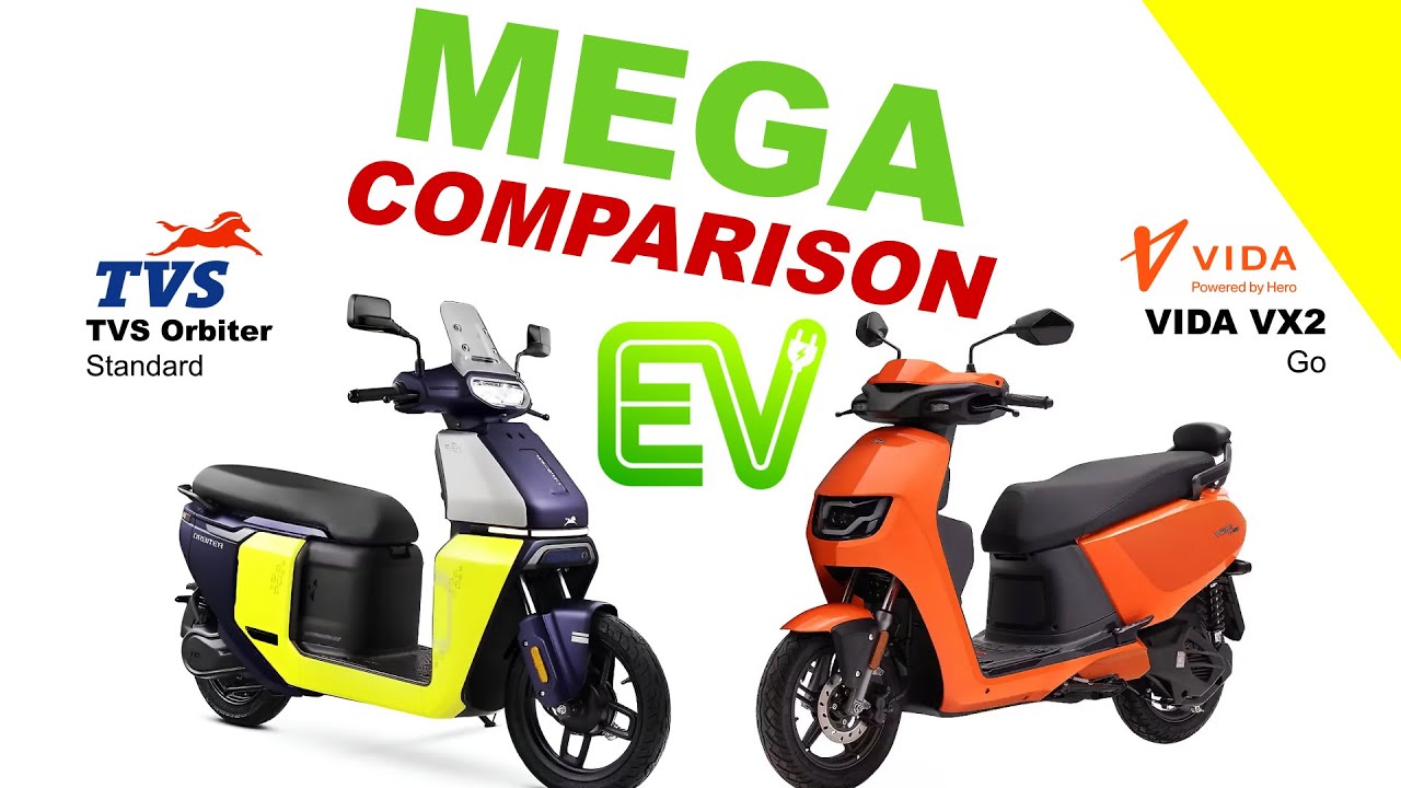 TVS Orbiter против VIDA VX2 Go Edition | МЕГАСРАВНЕНИЕ #автомобиль #электровелосипед #электрическ...