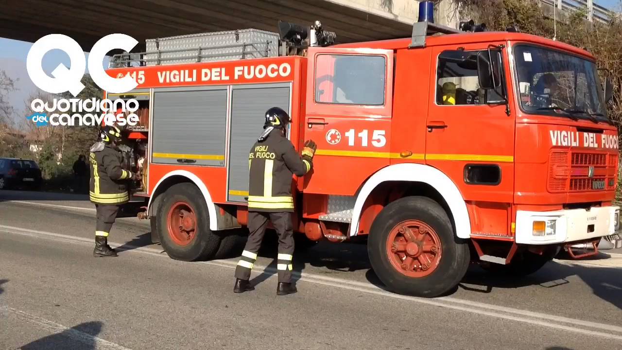 CASTELLAMONTE - grave incidente stradale a Sant'Antonio