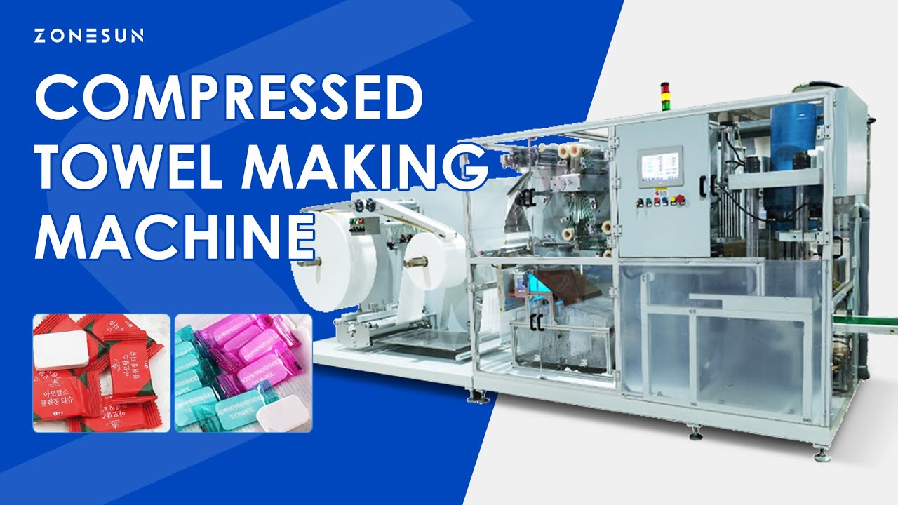 Automatic Compressed Towel Making Machine Mini Towel Disposable Coin Tissues  ZS-HAN9800